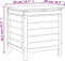 vidaXL - Tuinbox - 50x49x56,5 - cm - massief - vurenhout - antracietkleurig