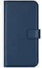 Selencia iPhone 13 Pro - Echt Lederen Bookcase - 3 Pashouders - Blauw