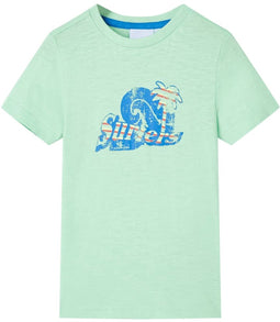 vidaXL - Kindershirt - 104 - lichtgroen