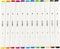 CC Alcoholmarkers Set 12 stuks