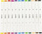 CC Alcoholmarkers Set 12 stuks