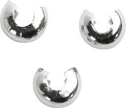CC Metalen Hoes 5 mm Verzilverd 50 stuks
