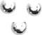 CC Metalen Hoes 5 mm Verzilverd 50 stuks