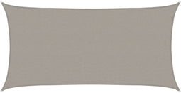 vidaXL - Zonnezeil - rechthoekig - 160 - g/m² - 2x3,5 - m - HDPE - lichtgrijs