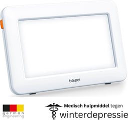 Beurer TL 20 Lichttherapielamp - Daglichtlamp - Compact en dun: 16.5 x 8.5 cm - Eenvoudig mee te nemen - Kantelbaar - LED - 10000 Lux (op 10 cm) - 7.2 Watt - UV-vrij - Incl. adapter - Medisch gecertificeerd - 3 Jaar garantie