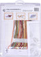 Thea Gouverneur - Borduurpakket met telpatroon - 439A - Voorgesorteerde DMC Garens - Vlinder Kamperfoelie - Aida - 29 cm x 18 cm - DIY Kit