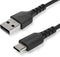 Startech.com RUSB2AC2MB - USB 2.0 naar USB-C kabel - 60W opladen - 2m zwart