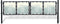vidaXL - Poort - enkel - 300x150 - cm - zwart