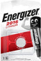 Energizer ENCR2016 - Lithium Knopcelbatterij CR2016 3V - Tot 10 jaar levensduur - Zilver