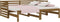vidaXL - Slaapbank - uitschuifbaar - grenenhout - honingbruin - 2x(90x190) - cm