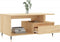 vidaXL - Salontafel - 90x49x45 - cm - bewerkt - hout - sonoma - eikenkleurig