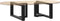 vidaXL - Salontafelpoten - 2 - st - T-vormig - 60x25x(30-31) - cm - staal - zwart