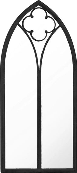 vidaXL - Spiegel - 100x45 - cm - ijzer - zwart