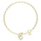 GUESS In My Heart Chain Necklace - Halsketting met harthanger - Verstelbaar 40,5-47,3 cm - Goudkleurig