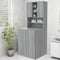 vidaXL - Wasmachinekast - 70,5x25,5x90 - cm - grijs - sonoma - eikenkleurig