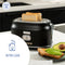 Westinghouse Retro Broodrooster - 815W - 5 Bruiningsinstellingen - Zwart
