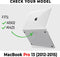 Lunso Geschikt voor MacBook Pro 13 inch (2012-2015) cover hoes - case - Glanzend Transparant