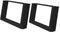 vidaXL - Salontafelpoten - 2 - st - U-vormig - 60x(30-31) - cm - staal - zwart