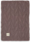 Jollein Spring Knit - Baby Deken Wieg 75x100cm - Fleece teddyvoering - Chestnut