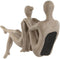Decoratieve figuren Home ESPRIT Beige Yoga 20 x 10 x 50 cm