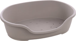 Flamingo Mand Tuck - Ovaal XL - Duurzame Kunststof Hondenmand - Grijs