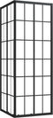 vidaXL - Douchecabine - 90x70x180 - cm - mat - ESG - zwart