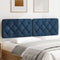 vidaXL - Hoofdbordkussen - 180 - cm - stof - blauw