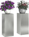 vidaXL - Ligbed - Plantenstandaarden - Pillars - 2 - stuks - 24x24x55 - cm - Gegalvaniseerd - Staal