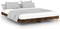 vidaXL - Bedframe - zonder - matras - hout - gerookt - eikenkleurig - 180x200 - cm