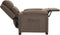 vidaXL Fauteuil verstelbaar stof taupe
