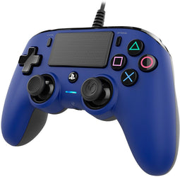 Nacon Wired Compact Controller - PS4 - Bedraad - Blauw