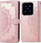 imoshion Hoesje Geschikt voor Xiaomi 14 Hoesje Met Pasjeshouder - imoshion Mandala Bookcase - Rosé Goud