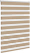 vidaXL - Zebra - Blind - 100x150 - cm - stofbreedte - 95,9 - cm - polyester - zandbruin