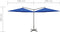 vidaXL - Parasol - dubbel - met - stalen - paal - 600 - cm - azuurblauw