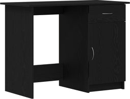 vidaXL - Bureau - Zwart - Eiken - 100x50x76 - cm - Enkel - Hout