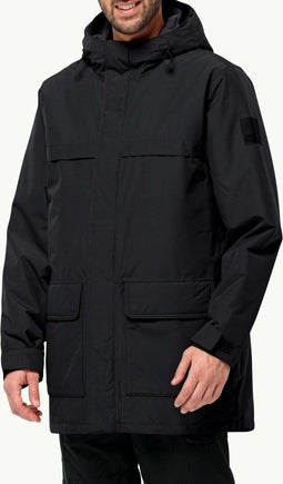 Jack Wolfskin Winterlager Parka - Winterjas Heren - Waterdicht 10.000mm - Zwart