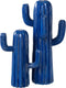 J-Line decoratie Cactus - polyresin - blauw - small