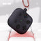 Classic Console Design AirPods Hoesje met Sleutelhanger - Geschikt voor AirPods 1 en 2 - Gray - 360° Bescherming