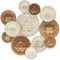 Wanddecoratie Wit Bruin Mangohout Boeddha 76 x 70 x 5 cm