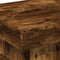 vidaXL - Salontafel - met - metalen - poten - 50x50x40 - cm - gerookt - eikenkleurig