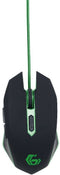 Gembird MUSG-001 - Gaming Muis - 2400 DPI 6 knoppen - Zwart/Groen