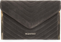 Valentino Bags CARILLON - Clutch - Imitatiesuède met kettinghengsel - Grijs