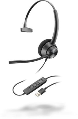 Poly EncorePro 310 - On-Ear koptelefoon met microfoon - Draad - Mono - Zwart