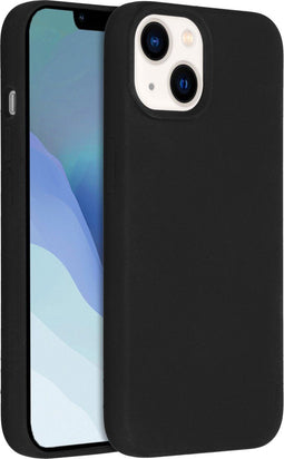 Accezz Liquid Silicone Backcover - MagSafe - Schokabsorberend - Zwart (iPhone 14)