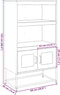 vidaXL - Hoge - kast - 68x39x123 - cm - staal - olijfgroen