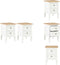 vidaXL Nachtkastje - 2 lades - MDF - wit - 35x30x49 cm (2 stuks)