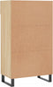vidaXL - Schoenenkast - 60x35x105 - cm - bewerkt - hout - sonoma - eikenkleurig