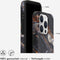 Selencia iPhone 15 Pro - Aurora Fashion Backcover - 100% gerecycled - Onyx Black Marble