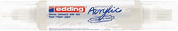 Acrylmarker edding e-5400 3D double liner verkeerswit
