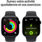Apple Watch Series 11 - Smartwatch - GPS + Cellular - 46mm - Aluminium - Sportbandje M/L - Zwart